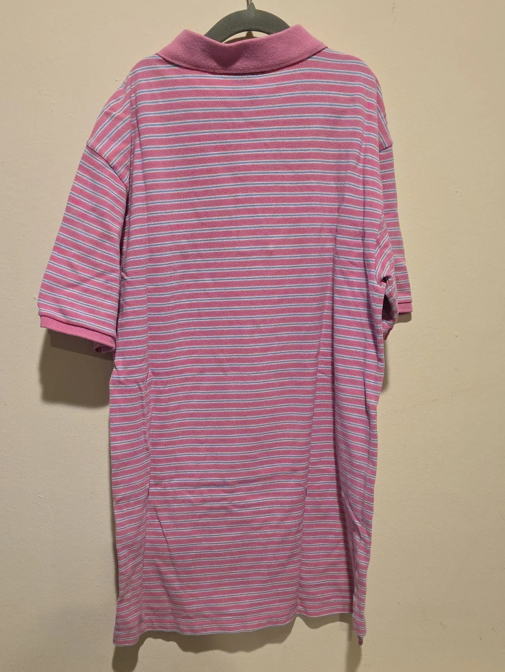Polo Ralph Lauren Pink Striped Polo Shirt Xl 18
